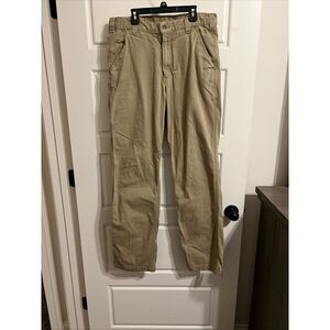 Men's Carhartt RN 14806 Relaxed Fit 42X34 Cargo Pants Workwear Khaki Tan‎